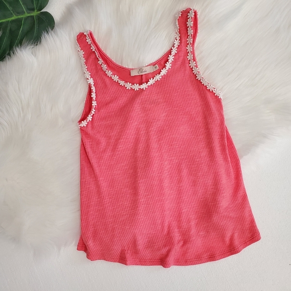 ❤SOLD❤️Anthro Elodie 🌺 Soft Floral Ribbed & Flowy Flowers Tank Slub 🌺 - Picture 16 of 16